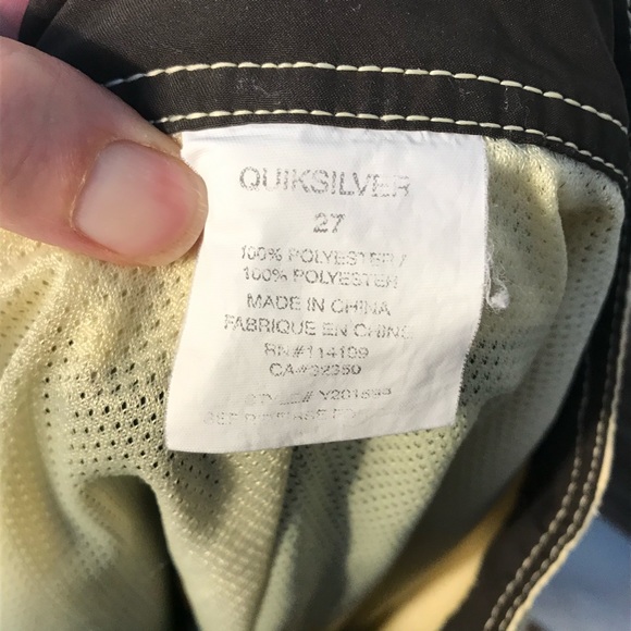 Quiksilver Swim Shorts Size 27 - Picture 3 of 4